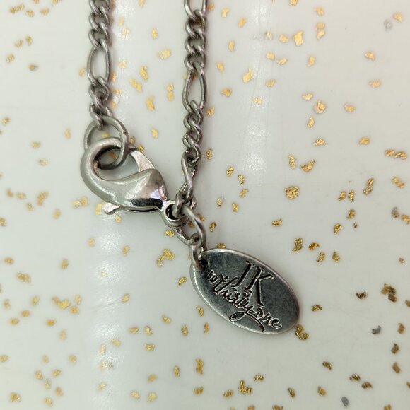 BFD Heart Pendant on Chain with Pink Beads - Picture 9 of 9